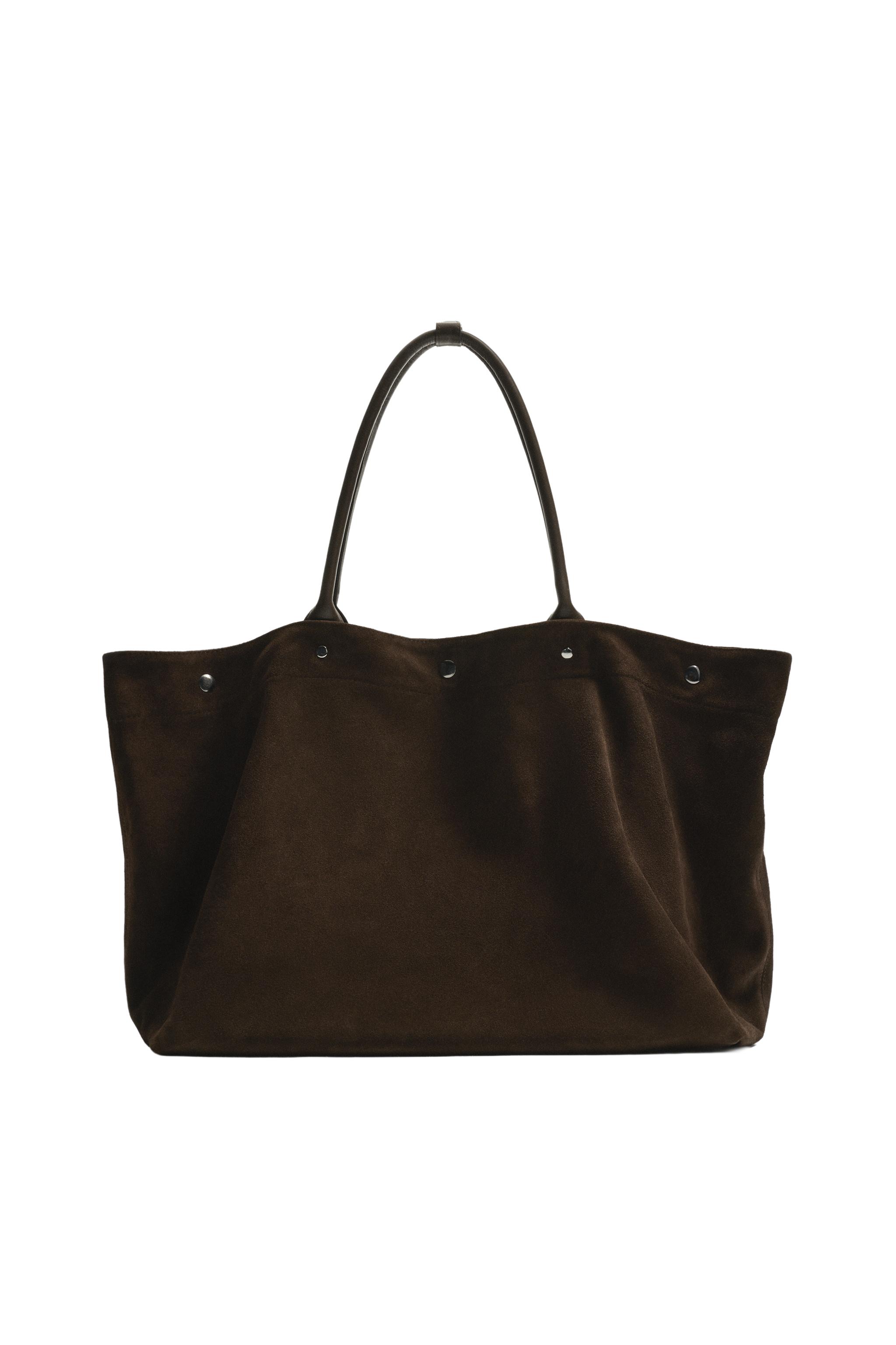 AARON LEVINE X ZARA LEATHER SHOPPER BAG